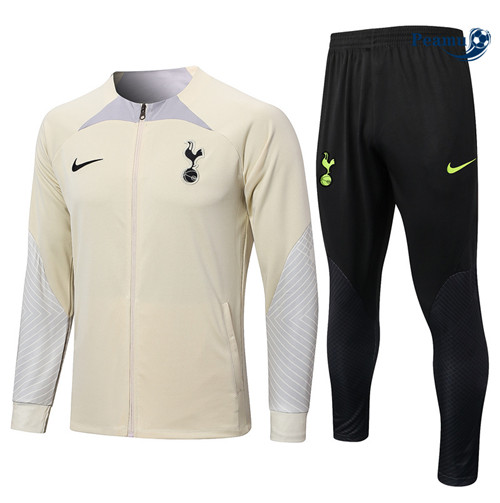 Peamu - Maillot foot Veste Survetement Tottenham Hotspur abricot 2022/2023 France
