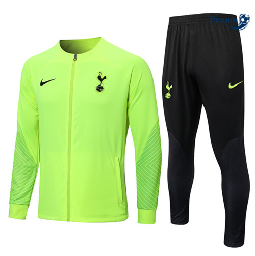 Peamu - Maillot foot Veste Survetement Tottenham Hotspur vert 2022/2023 personnalisé