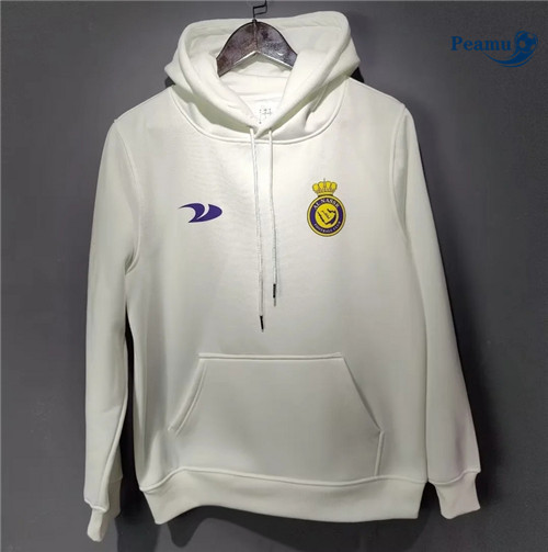Peamu - Maillot foot Sweatshirt à capuche Al-Nassr Blanc 2022/2023 France