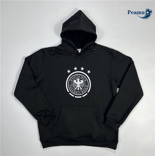 Peamu - Maillot foot Sweatshirt à capuche Allemagne noir 2023/2024 Chinois