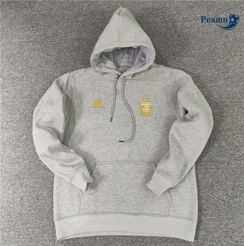 Peamu - Maillot foot Sweatshirt à capuche Argentine gris 2022/2023 prix