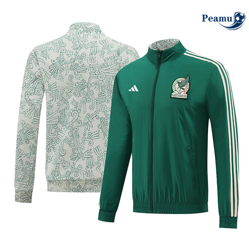 Peamu - Maillot foot Coupe vent Mexique vert 2022/2023 Officiel