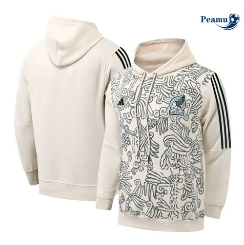 Peamu - Maillot foot Sweatshirt à capuche Mexique abricot 2022/2023 prix