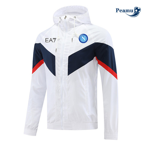 Peamu - Maillot foot Coupe vent Naples Blanc 2022/2023 Paris
