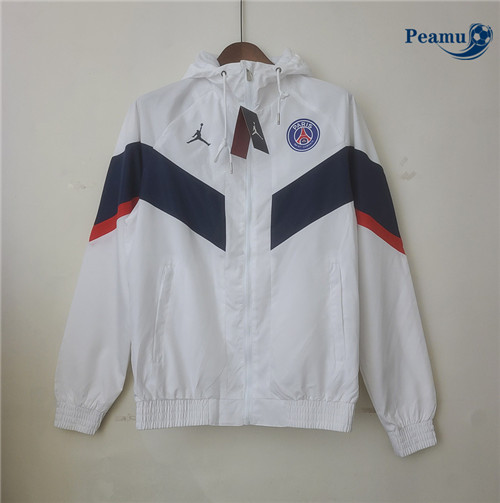 Peamu - Maillot foot Coupe vent Paris PSG Blanc 2022/2023 Outlet