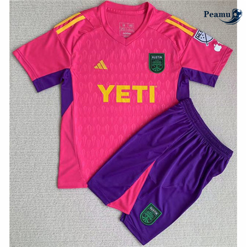 Peamu - Maillot foot Austin Enfant Gardien de but Rose 2023/2024 discout