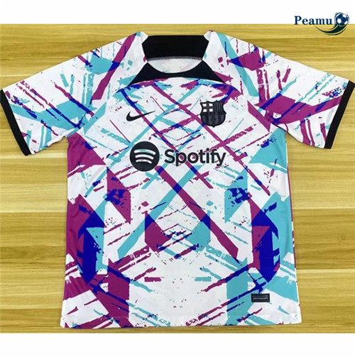 Peamu - Maillot foot Barcelone Blanc 2023/2024 Officiel