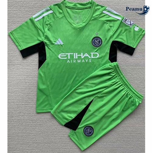 Peamu - Maillot foot New York City Enfant Gardien de but Vert 2023/2024 France