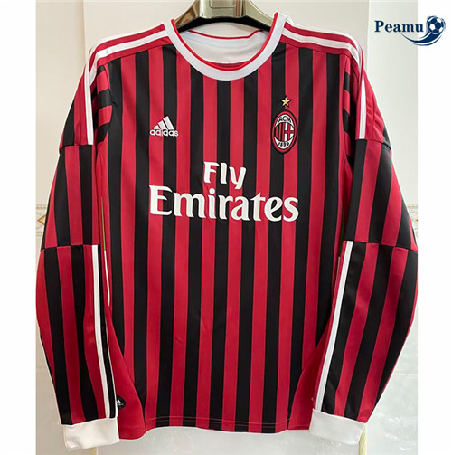 Peamu - Maillot foot Rétro AC Milan Domicile Manche Longue 2011-12 Outlet