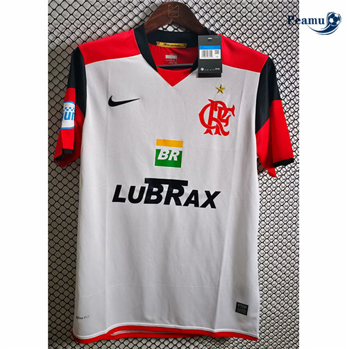 Peamu - Maillot foot Rétro Flamengo Blanc 2008-09 Soldes