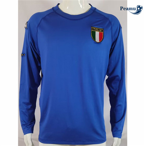 Peamu - Maillot foot Rétro Italie Domicile Manche Longue 2000 grossiste