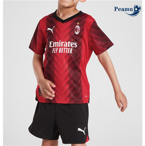 Peamu - Maillot foot AC Milan Enfant Domicile 2023/2024