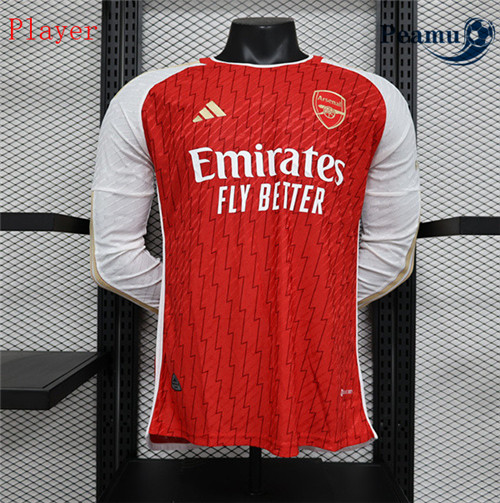 Peamu - Maillot foot Arsenal Player Version Domicile Manches longue 2023/2024