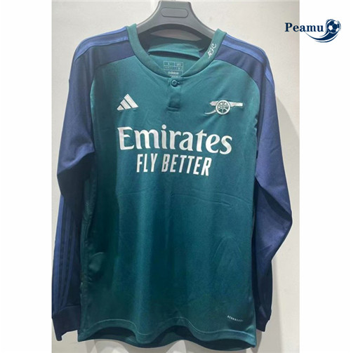 Peamu - Maillot foot Arsenal Manche Longue Vert 2023/2024