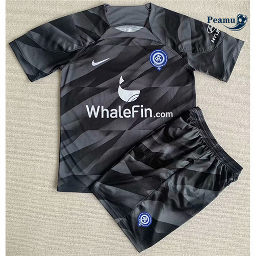 Peamu - Maillot foot Atletico Madrid Enfant Gardien de but commemorative Gris 2023/2024