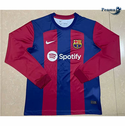 Peamu - Maillot foot Barcelone Domicile Manche Longue 2023/2024