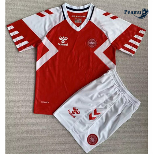 Peamu - Maillot foot Danemark Enfant Domicile 2023/2024
