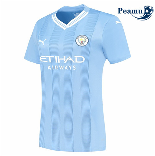 Peamu - Maillot foot Manchester City Femme Domicile 2023/2024