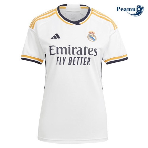 Peamu - Maillot foot Real Madrid Femme Domicile 2023/2024