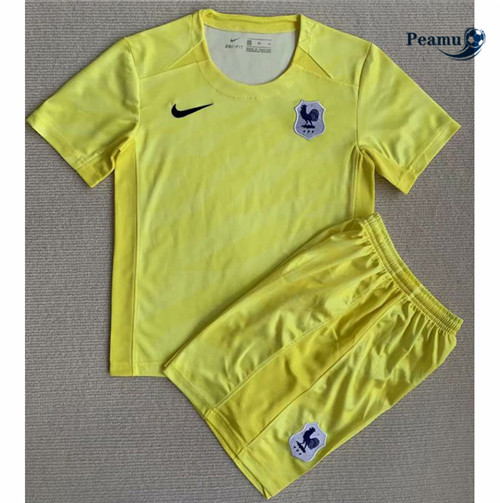 Peamu - Maillot foot France Enfant Gardien de but Jaune 2023/2024