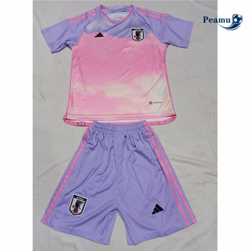 Peamu - Maillot foot Japan Enfant Rose 2023/2024