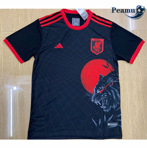 Peamu - Maillot foot Japon Panther Noir 2023/2024