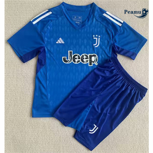 Peamu - Maillot foot Juventus Enfant Gardien de but Bleu 2023/2024