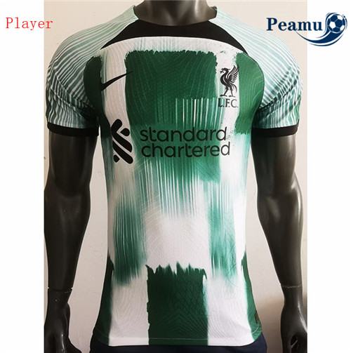 Peamu - Maillot foot Liverpool Player Version Spécial Vert/Blanc 2023/2024