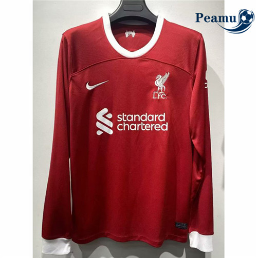 Peamu - Maillot foot Liverpool Domicile Manche Longue 2023/2024