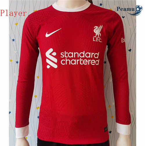 Peamu - Maillot foot Liverpool Player Version Domicile Manche Longue 2023/2024