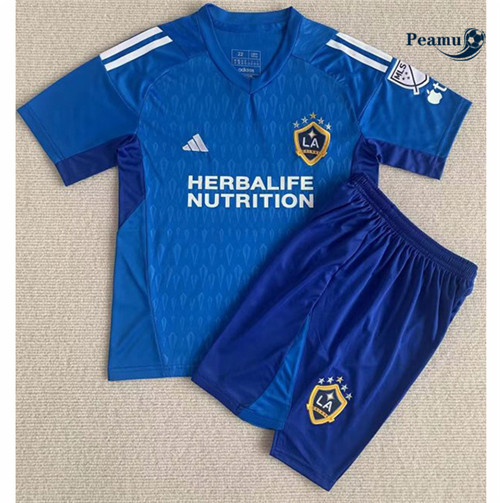 Peamu - Maillot foot Los Angeles Galaxy Enfant Gardien de but Bleu 2023/2024