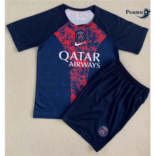 Peamu - Maillot foot Paris Enfant Bleu 2023/2024