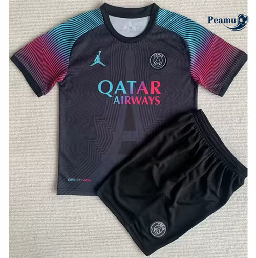 Peamu - Maillot foot Paris PSG Enfant Noir 2023/2024