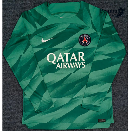 Peamu - Maillot foot PSG Gardien de but Manche Longue Vert 2023/2024