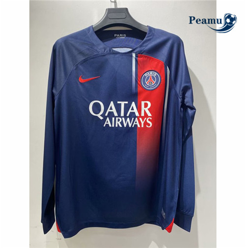 Peamu - Maillot foot PSG Domicile Manche Longue 2023/2024