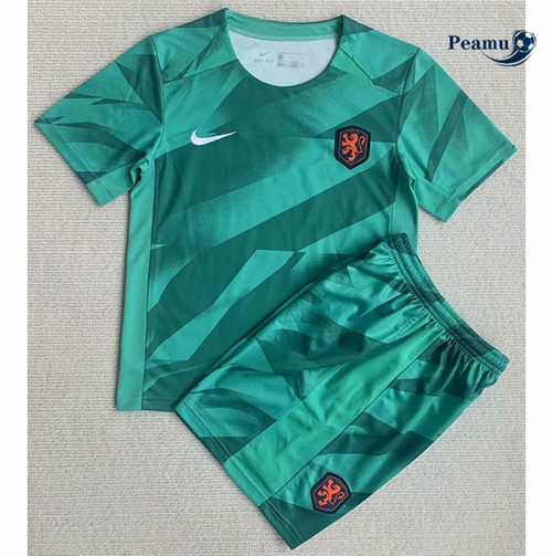 Peamu - Maillot foot Pays-Bas Enfant Gardien de but 2023/2024