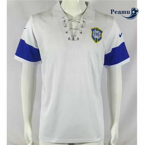 Peamu - Maillot Rétro foot Brésil Blanc 2004