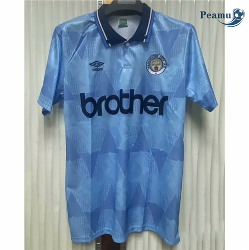 Peamu - Maillot Rétro foot Manchester City Domicile 1989-90