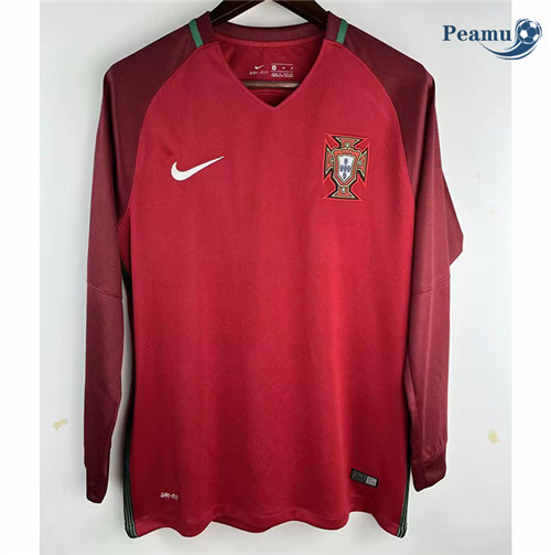 Peamu - Maillot Rétro foot Portugal Domicile Manche Longue 2016