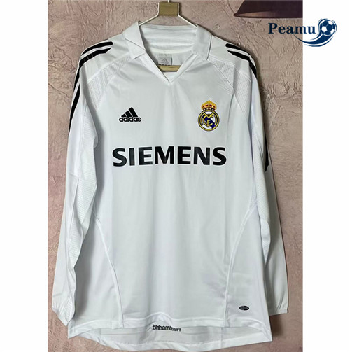 Peamu - Maillot Rétro foot Real Madrid Domicile Manche Longue 2005-06