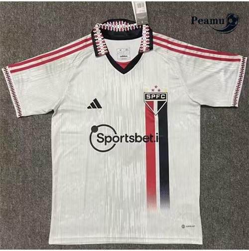Peamu - Maillot foot Sao Paulo Blanc 2023/2024