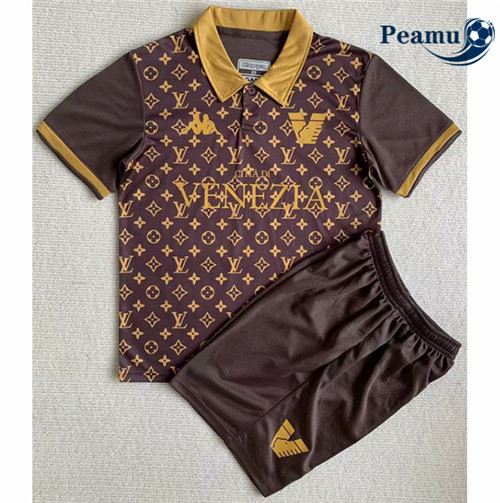Peamu - Maillot foot Venise Enfant café 2023/2024