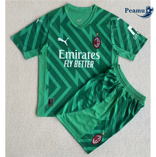Peamu - Maillot foot AC Milan Enfant Vert 2023/24