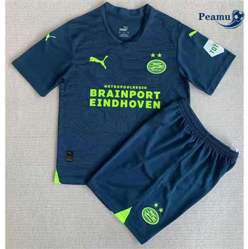 Peamu - Maillot foot PSV Eindhoven Enfant Exterieur 2023/24