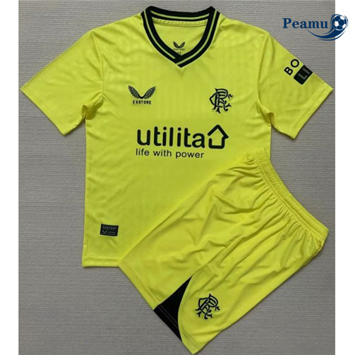 Peamu - Maillot foot Rangers FC Enfant Gardien de but Jaune 2023/24