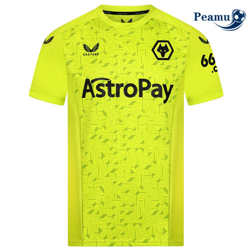 Peamu - Maillot foot Wolverhampton Gardien de but Exterieur Vert 2023/24