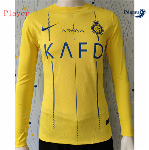 Peamu - Maillot foot Al-Nassr FC Player Domicile Manche Longue 2023/24 discout