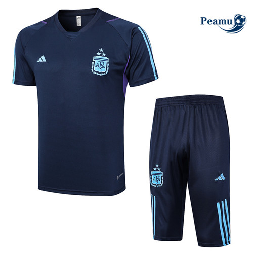 Peamu - Maillot foot Kit Entrainement Argentine + Shorts Bleu 2023/24 Officiel