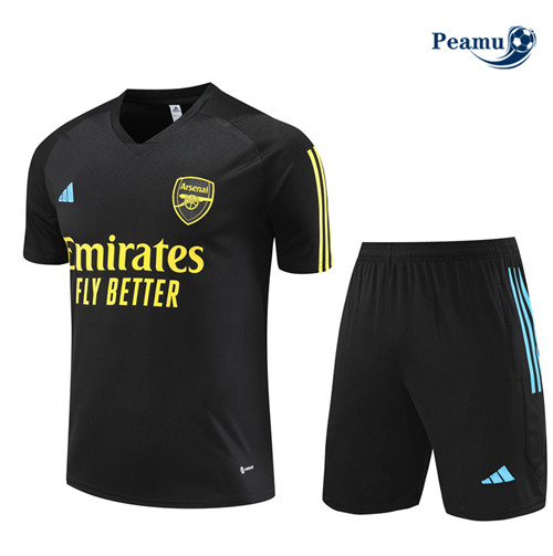 Peamu - Maillot foot Kit Entrainement Arsenal Enfant + Shorts Noir 2023/24 prix