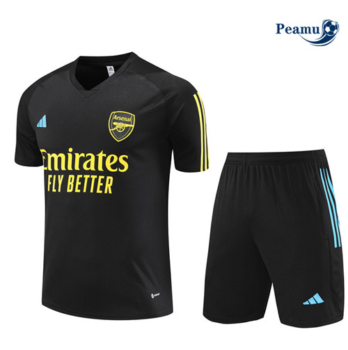 Peamu - Maillot foot Kit Entrainement Arsenal + Shorts Noir 2023/24 prix